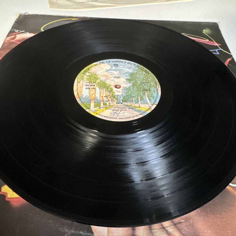 Two CHER Vinyl LPs: Stars [1975] and I'd Rather Believe in You [1976] - Image 3 of 3