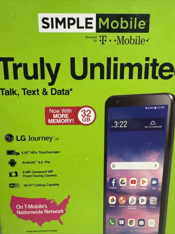 Simple Mobile T-Mobile Truly Unlimited LG Journey 32GB - No Contract - Image 2 of 4