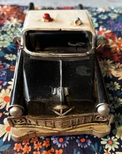 Vintage Tin Friction Toy Police Car