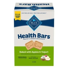 Blue Buffalo Health Bars Natural Crunchy Dog Treats Biscuits with Apple & Yogurt