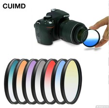 49 52 55 58 62 67 72 77 82 mm filtro colore graduale per obiettivo fotocamera DSLR vetro nuovo