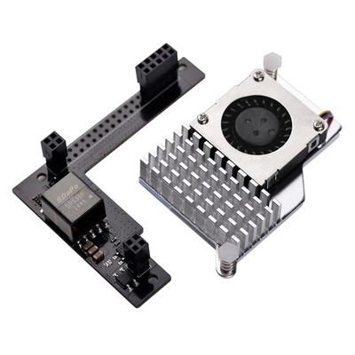 PoE HAT 5V Output for Raspberry Pi 5 with Integrated Cooler IEEE 802.3af/at C...
