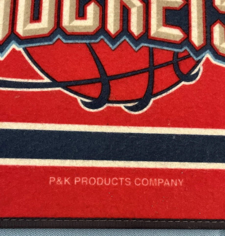 NBA - VINTAGE Houston Rockets Mat Accent Rug - 17 1/2 X 24”, VGUC - Image 3 of 4