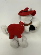 Vintage Rocky & Bullwinkle Dudley Do Right HORSE 6" Plush STUFFED ANIMAL 1999