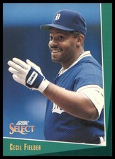 1993 Select Cecil Fielder #20 [Base] Detroit Tigers EX-MT