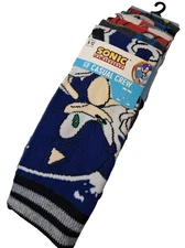 Sonic the Hedgehog Socks Men's Casual Crew Socks 6 Pairs Mens Size 8-12 Bioworld
