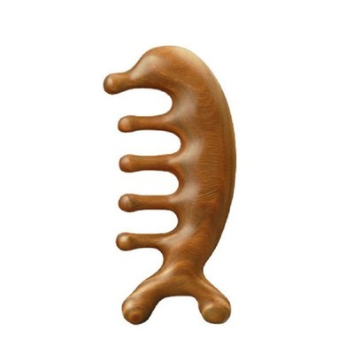 SAEEYCUE Authentic Green Sandalwood Comb Gua Sha Scraping 