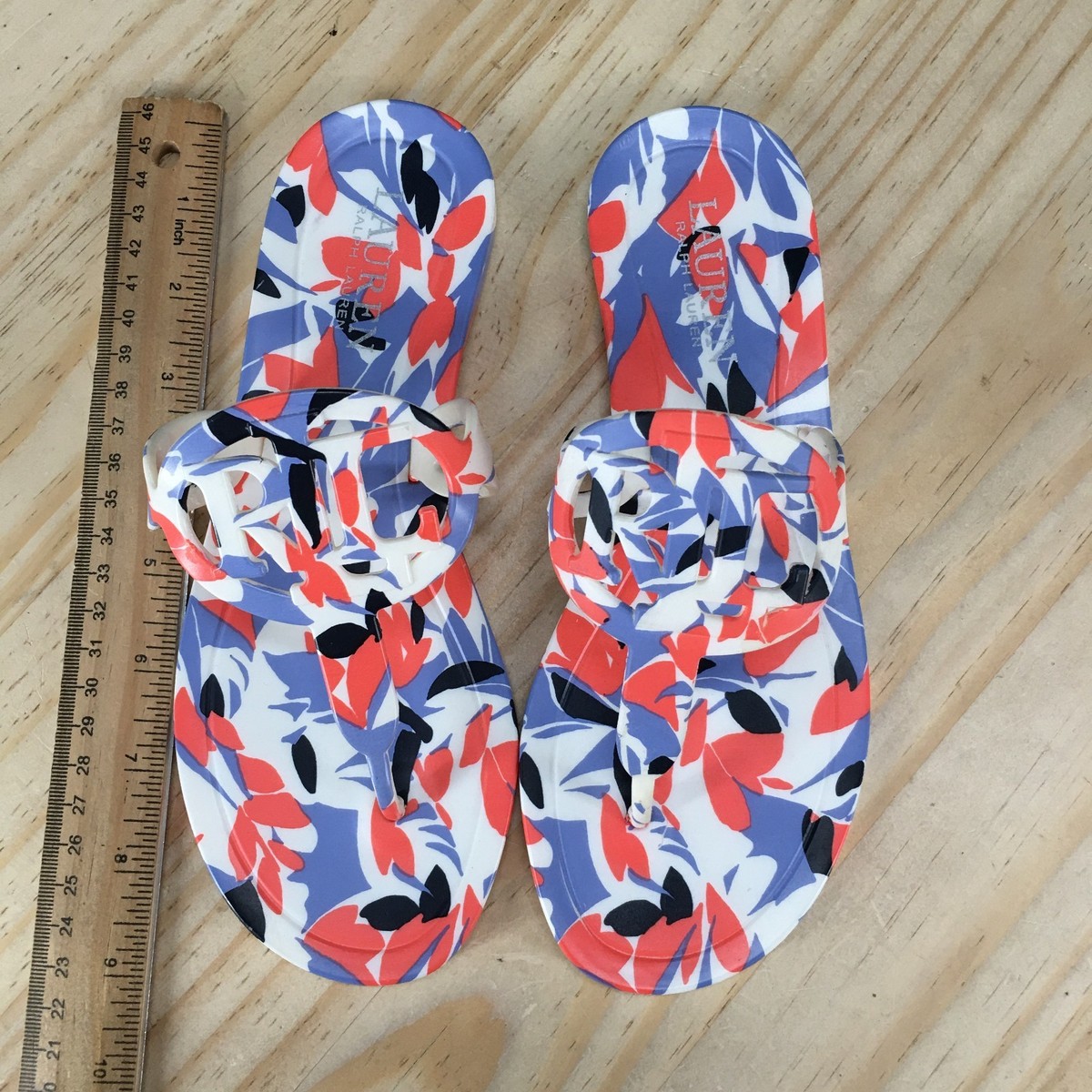 Lauren Ralph Lauren Sandals Womens 5 B Audrie Jelly Flip Flop