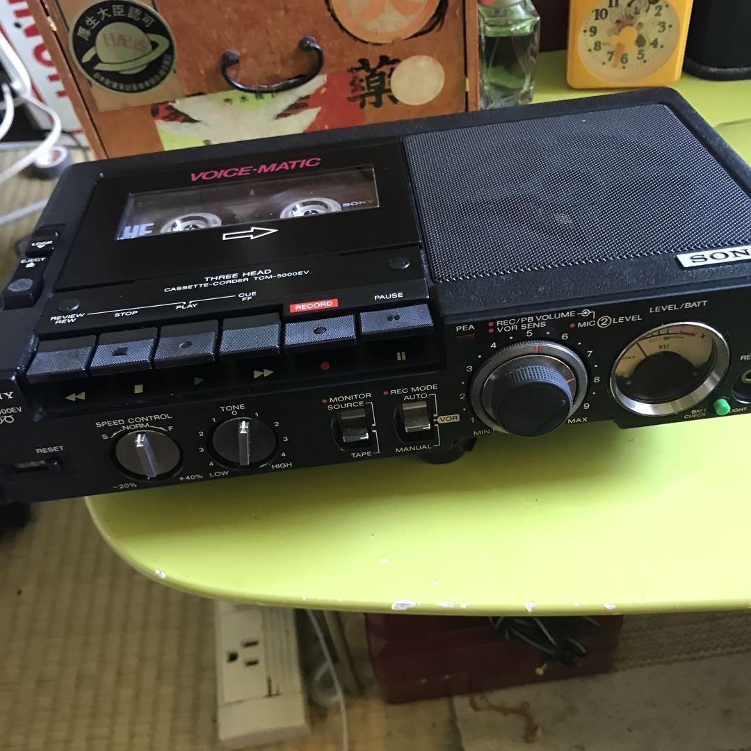 S*5様 SONY TCM-5000EV カセットプレーヤー　専用ケース付き SONY TCM-5000EV カセットプレーヤー 専用ケース付き オーディオ機器