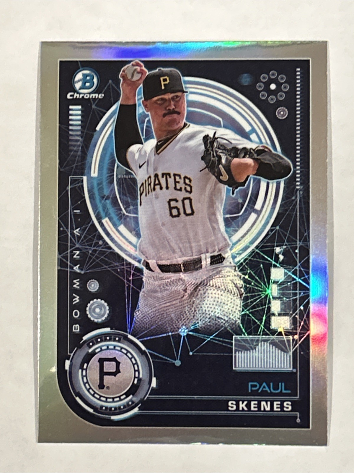 2024 Bowman Chrome #BAI-15 Paul Skenes Bowman AI Pittsburgh Pirates