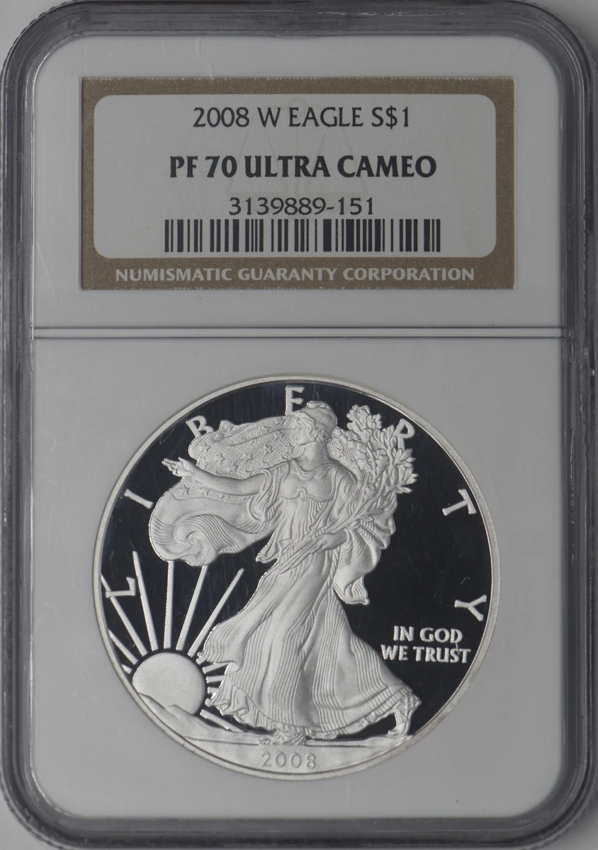 American Eagle PR 70 Graded 2008 Silver Bullion Coins for sale | eBay