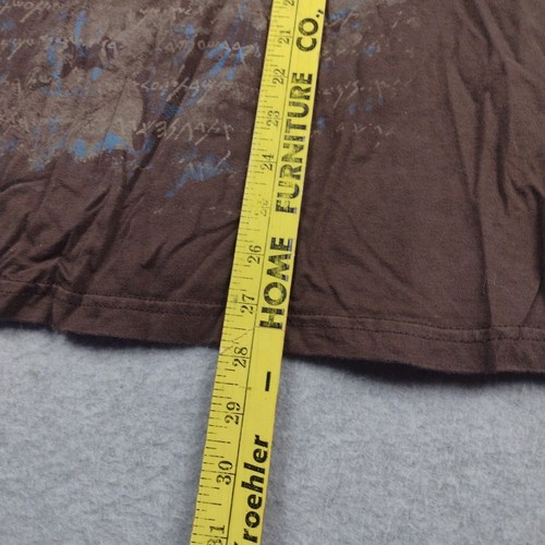 MIAMI INK Men's L Brown T-Shirt 2008 Shortsleeve No Pockets Art Front And Back - Picture 7 of 11