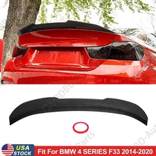 Carbon Fiber Look PSM Style Trunk Spoiler Wing For 14-20 BMW F33 F83 Convertible