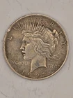 1922 Liberty Peace One Dollar Silver Coin Circulated, No Mint Mark