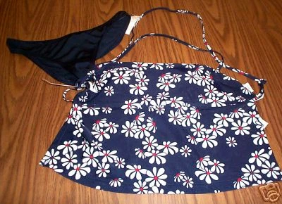 girls NEW NWT small TANKINI SWIM SWIMMING SUIT 2 pc WOW - Photo 1/1