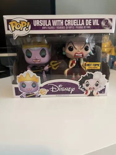 Funko POP! Disney: Ursula with Cruella De Vil 2 Pack - Hot Topic Exclusive
