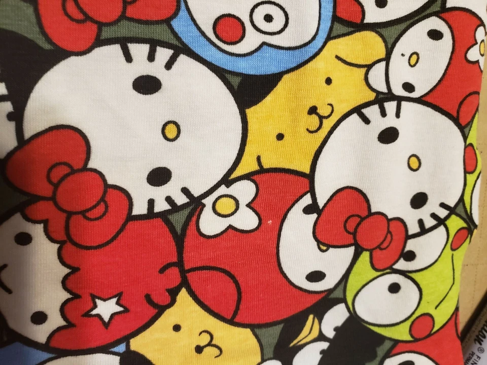 Hello Kitty Friends my melody Sanrio capsule cotton Jersey Fabric by Fat Quarter - Image 4 of 4