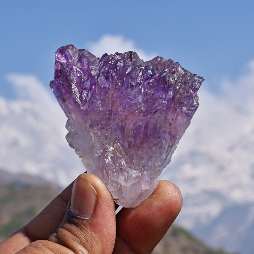 HIMALAYA GLACIER NIRVANA ICE AMETHYST QUARTZ ELESTIAL CRYSTAL CLUSTER. SUPER 7 M - Picture 2 of 11