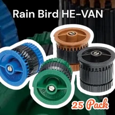 25 Pack Rain Bird HE VAN Variable Arc Spray Nozzles 6'-15' High Efficiency