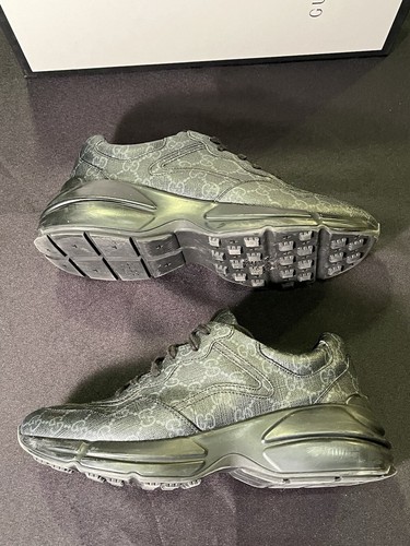 GUCCI SUPREME RHYTON MONOGRAM SNEAKERS THICK SOLE SHOES GG 6 US 6.5 AUTHENTIC - Picture 18 of 24