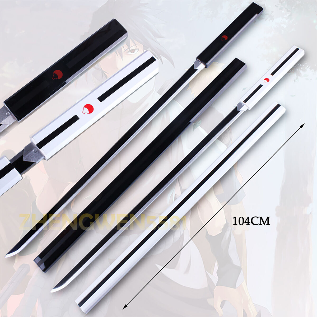 Espada Katana Sasuke Uchicha e Naruto Série Naruto Shippuden Cosplay Anime