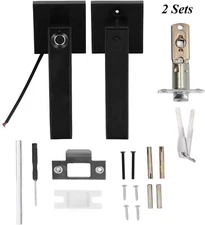 2Sets Smart Door Lock Fingerprint Lock Anti-Theft Electronic 2 Unlocking Methods