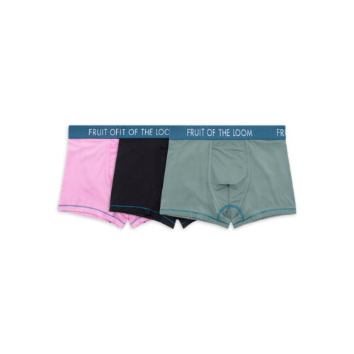 Fruit of the Loom Men's Getaway Collection 3'' Inseam Boxer Briefs 3-Pack: L-3XL