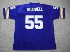 SCOTT STUDWELL Unsigned Custom Minnesota Sewn Purple Football Jersey Sizes S-3XL