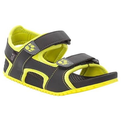 Jack Wolfskin Kids Outfresh Deluxe Sandals Yellow-Green Size 27