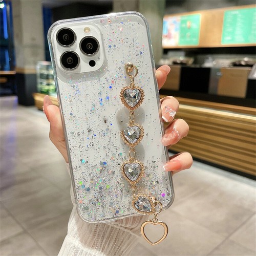 Bling Glitter Case Luxury Bracelet For Samsung S23 S22 S21 FE S20 A52 A53 Cover - Picture 5 of 14