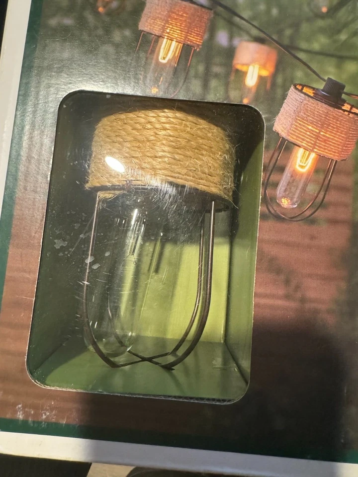 Smith & Hawken Cadena de Luces Exterior (Envuelto en Twine) Foto 3 de 4