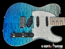 2019 Tom Anderson Top T Classic Quilt Top ~ Bora Blue Surf W Binding