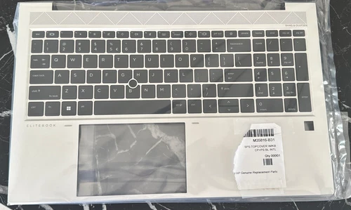 HP Laptop Keyboard Qwerty US + Top Cover, Backlit