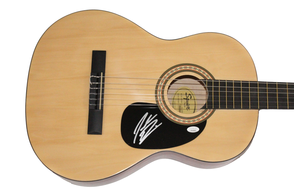 Jordan Davis Autographed Signed Fender Acoustic Guitar - Bluebird Days w/ JSA COA 
