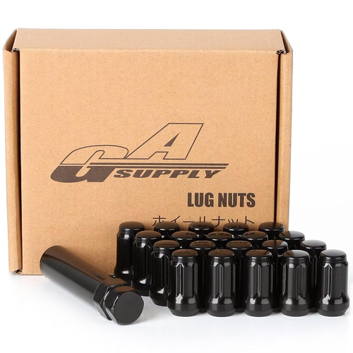 20Pcs Black 12X1.5 Lug Nuts, Gasupply Closed End Acorn Spline Tuner Lug Nuts 1.3 - Picture 8 of 12