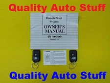 OEM Set Of 2 Mini Code Alarm 1 Button Remote Start With Manual Mazda GOH-PCMINI