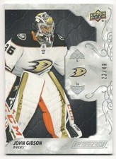 John Gibson 19-20 Upper Deck Engrained Ebony /49