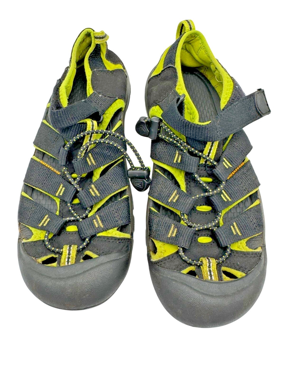 Sandali impermeabili Keen donna Newport H2 taglia 5 nero verde lime outdoor