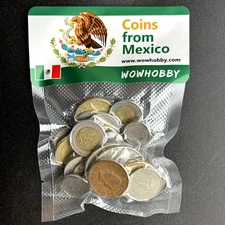 Mexican Coin Collection Lot 🇲🇽 30 Random Coins from Mexico 🇲🇽