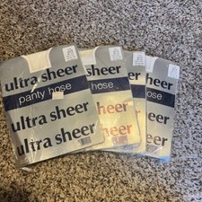Ultra Sheer Pantyhose White One Size Fits 5'5"-5'8" 100-160 lbs NWT Stocking 4