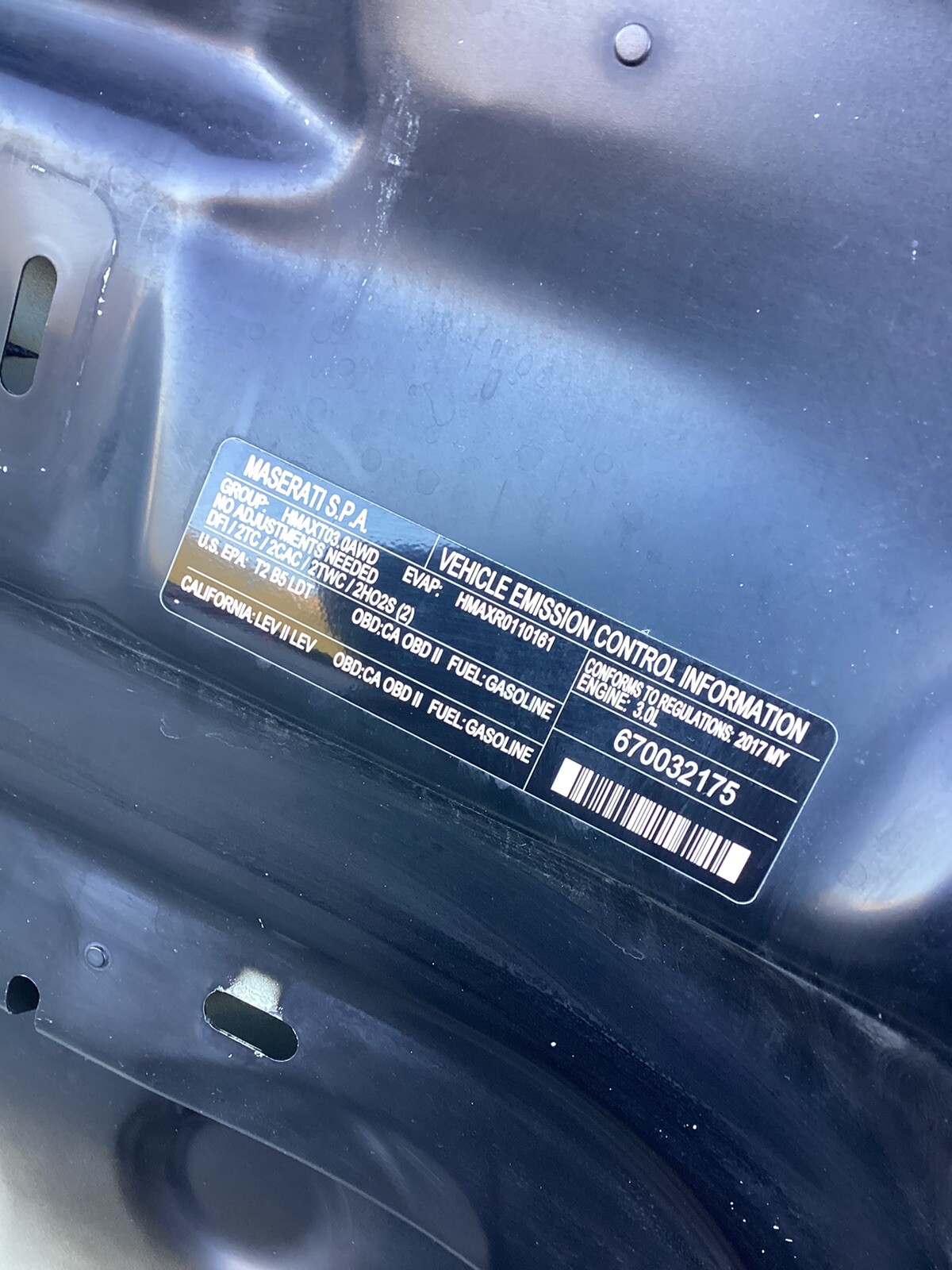 2017-2018-2019-2020-2021-2023 MASERATI LEVANTE HOOD SUV USED OEM 