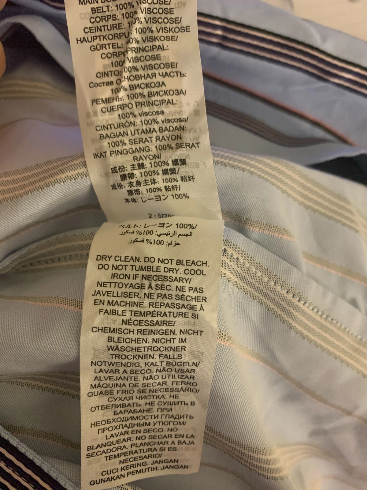 Abito Tory Burch a righe con cravatta in vita taglia 2 nuovo con etichetta