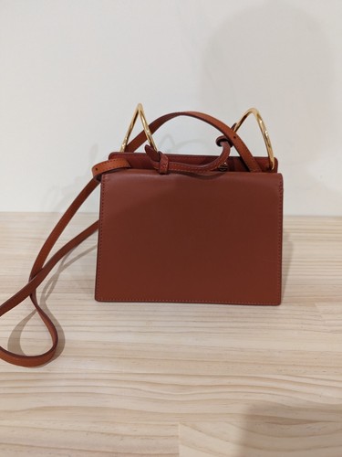 Orange Danse Lente Phoebe leather cross body bag - Picture 6 of 8