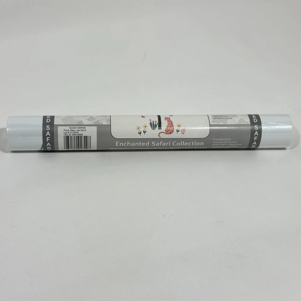 Calcomanías de pared colección safari encantadas corderos e hiedra decoración de guardería para habitación de niños bebé Foto 4 de 4