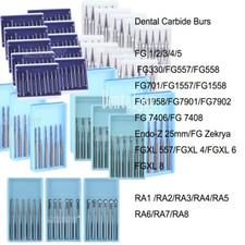 Dental Tungsten Carbide Burs FG / Endo / FGXL / RA For High/Low Speed Handpiece