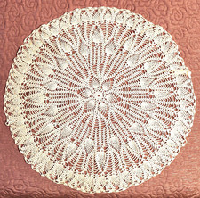 Large 32" Round Crochet Table Topper