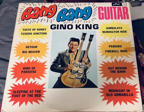 Gino King – Bang Bang Guitar LP Record Rock Blues Music 1960 Canada RARE EX