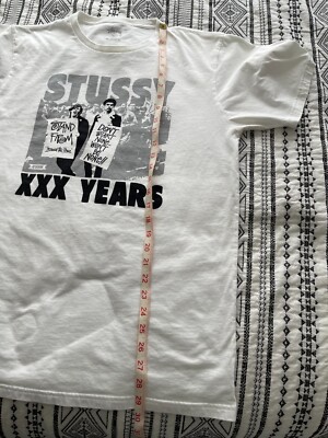 Stussy Commonwealth 30th Anniversary Shirt XL White Vintage 2010