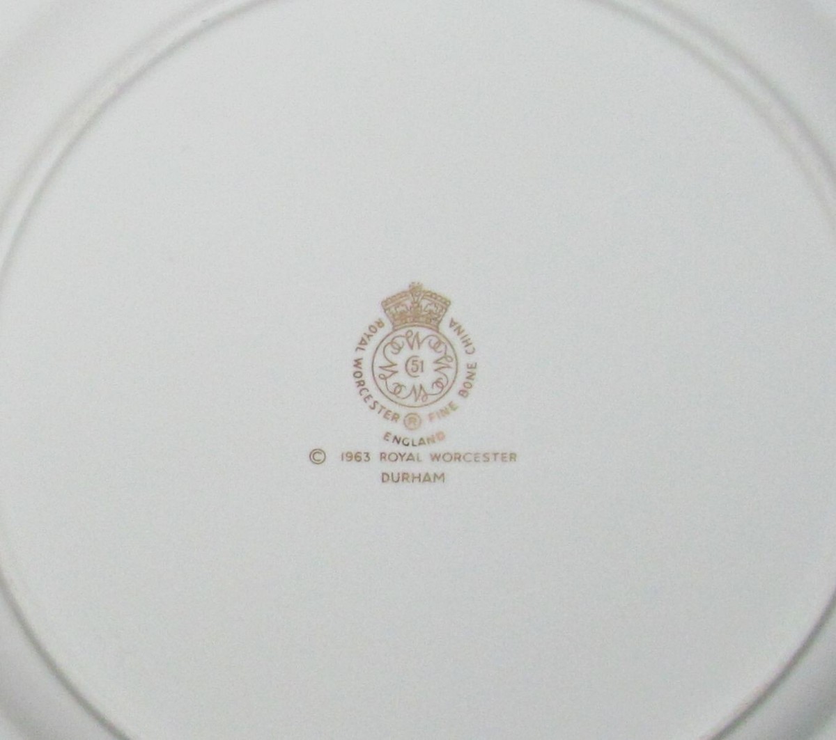 Royal Worcester China DURHAM Salad Plate 1963 | eBay