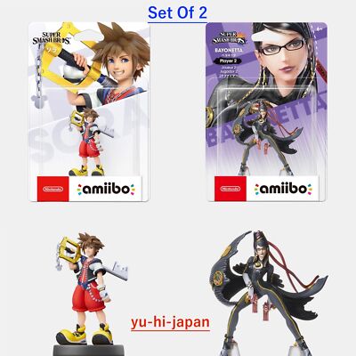 Nintendo amiibo Sora & Bayonetta Player 2 set of 2 Super Smash